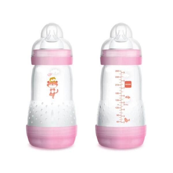 2 stk. MAM Anti-Colic sutteflasker 260 ml. - Tiger