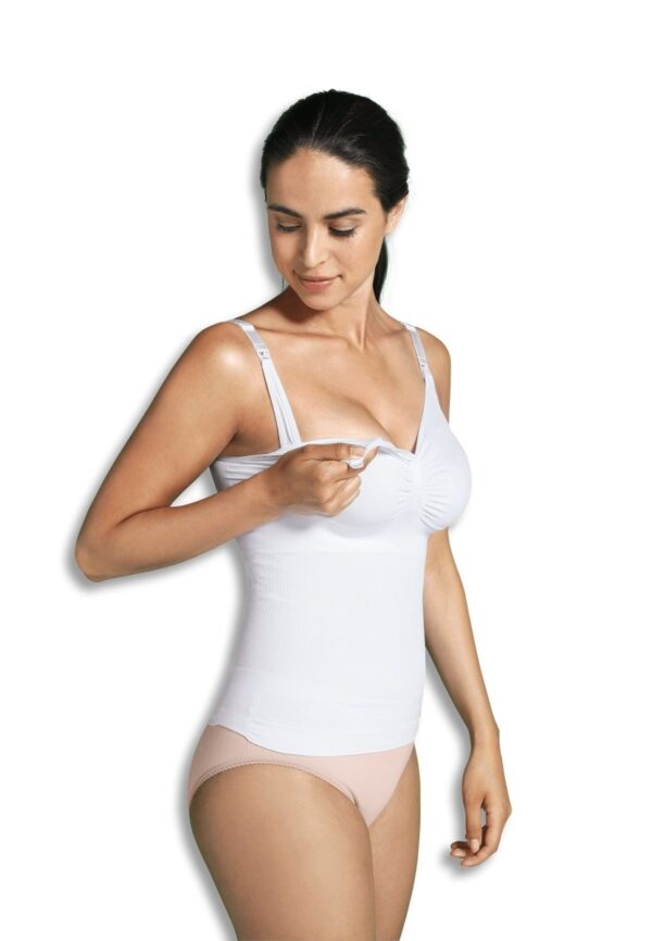 Carriwell ammetop med shapewear, hvid - small