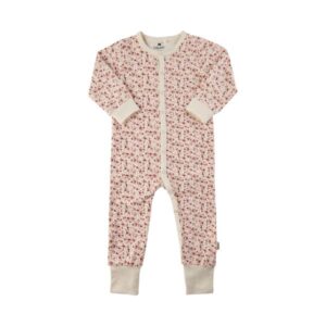 CeLaVi - Nightsuit Heldragt AOP - Marshmallow White w. Flowers - 60