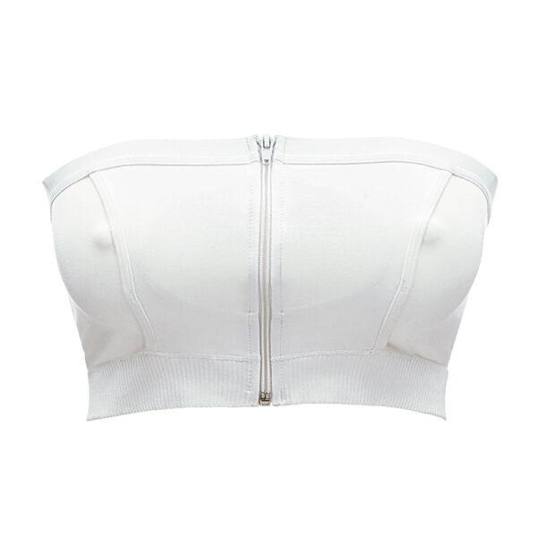 Hands-free pumping bustier hvid S