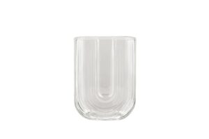 Klar glas vase17x13 cm