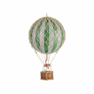 Luftballon fra Authentic Models grøn/sølv - 8.5 cm
