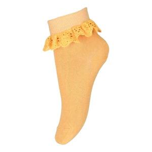 MP Denmark - MP Cotton Lace Ankle Socks - Ochre - 25-28