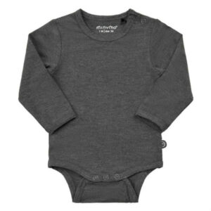 Minymo - Bambus Body LS - Dark Grey Melange - 62