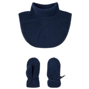 Name it Fleece Sæt med Vanter og Halsedisse - Mar - Dark Sapphire str. 5: 1-2 år