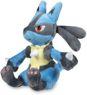 Pokemon - Lucario (Sitting Cuties) - Pokemon Center Plush/Bamse 15cm *Top Kvalitet*