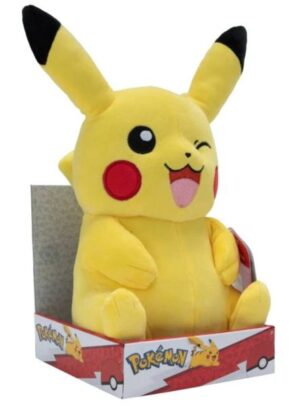 Pokemon - Pikachu (Winking, Sitting) Plush/Bamse 30cm