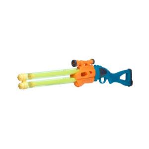 Vandpistol Double Stream 46 cm. - Orange/blå