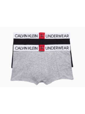 Calvin Klein 2-pak Boxershorts Black/Grey - Legekammeraten.dk