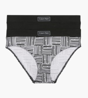 Calvin Klein 2-pak Trusser BLACK/PRINT - Legekammeraten.dk