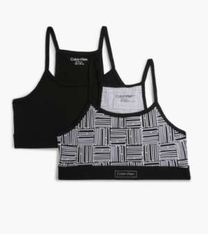 Calvin Klein Bralette BLACK/PRINT - Legekammeraten.dk