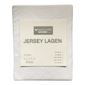 Jersey Lagen str. 40x98 cm. Hvid