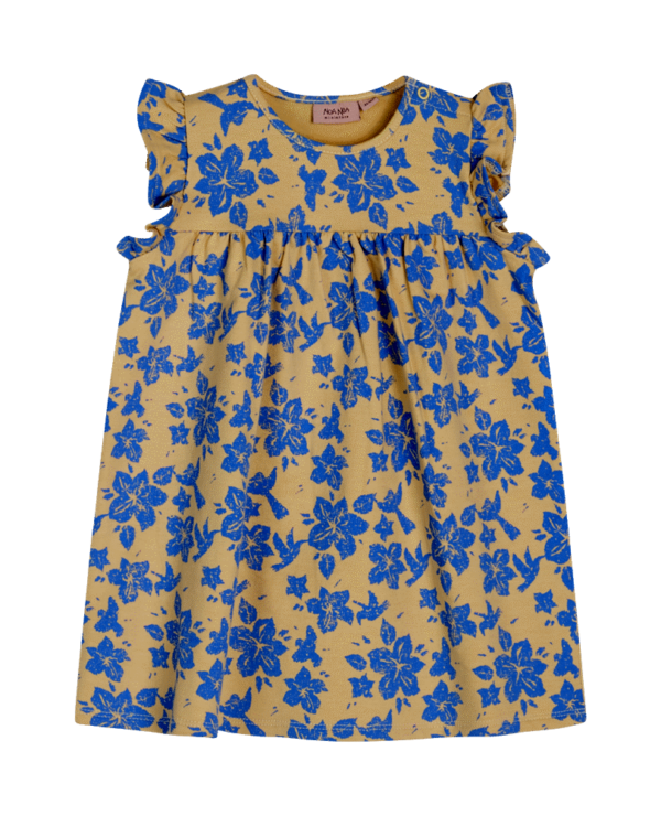 Lind kjole - Print Beige/Blue - 74