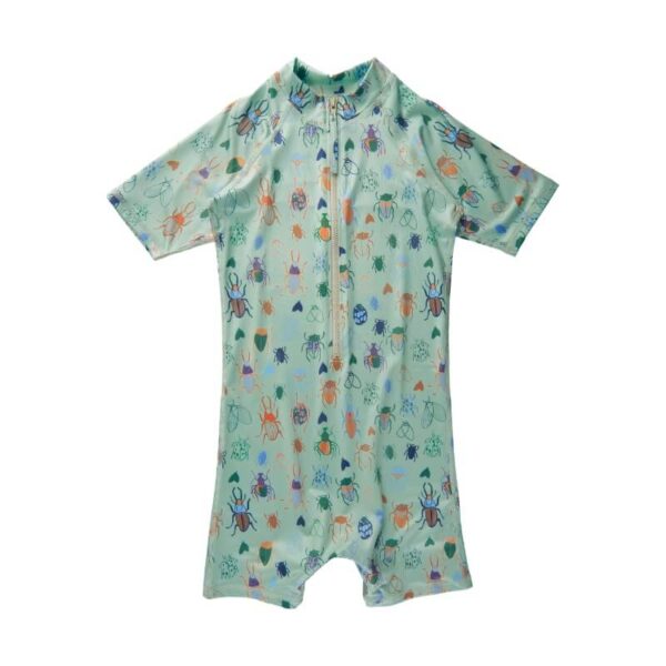 Soft Gallery - Badedragt SG Jay Bugs Sunsuit - Misty Jade - 5 år