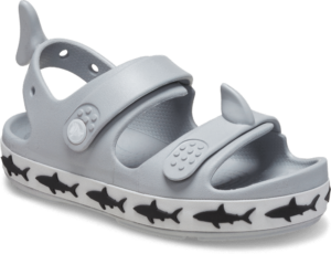 Crocband Cruiser Shark Sandal - LIGHT GREY - 24/25