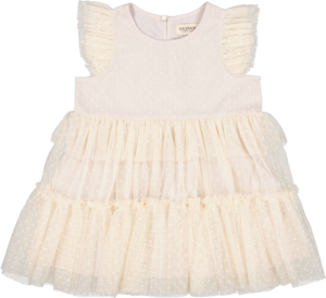 MarMar Dalvina Tulle Dotty Dress - Vanilla - 74 cm / 29 mdr.