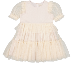 MarMar Doth Tulle Dotty Dress - Vanilla - 92/98 cm / 2-3 år