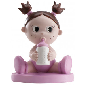 Topfigur baby lyserød 11 cm