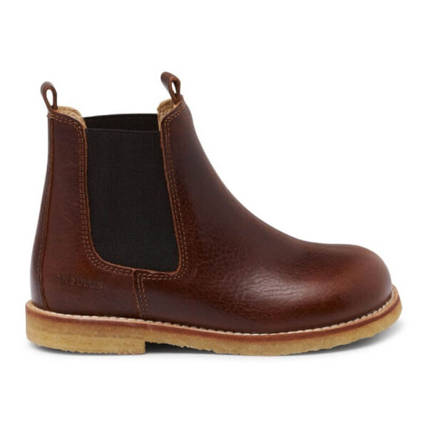 Angulus - Støvlet m. elastik - Dark Brown - 28