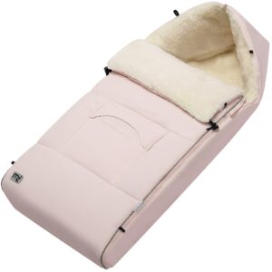 Baby kørepose 90x60 cm, refleks, lynlås, rosa