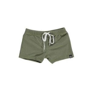 Beach & Bandits uv-badebukser - palm ribbed olive green