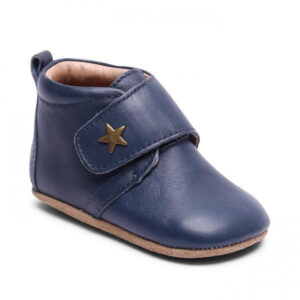 Bisgaard - Hjemmesko Velcro Star - Navy - 19