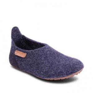 Bisgaard - Uldhjemmesko Wool Basic - Blue - 25