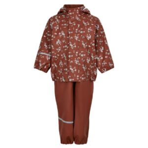 CeLaVi - Rainwear Set AOP - Redwood - 90