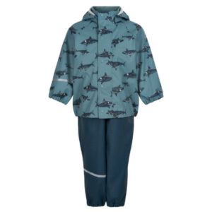 CeLaVi - Rainwear Set AOP - Smoke Blue - 80