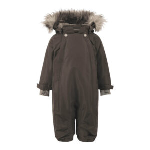 En Fant - Wholesuit W. Fake Fur All seams taped - Coffee Bean - 98