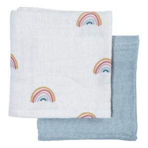 Fabelab - Muslin Stofbleer 2-pak - Rainbow - One size