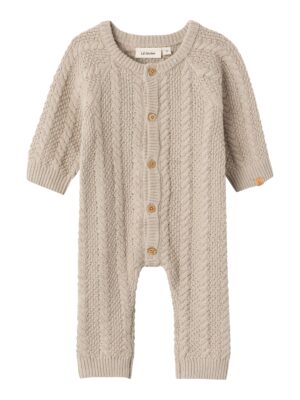 Lil Atelier Daimo Strik Baby Dragt - Pure Cashmere - 56 cm