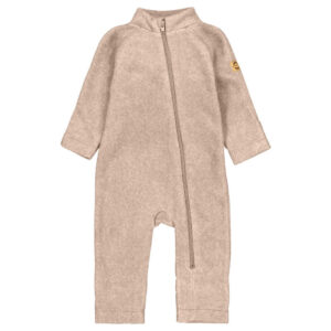 Mikk-Line - Cotton Fleece Baby Suit - Warm Taupe - 62