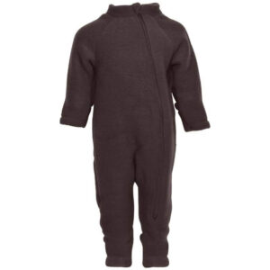 Mikk-Line - Køredragt Wool Baby Suit - Chocolate Brown - 62