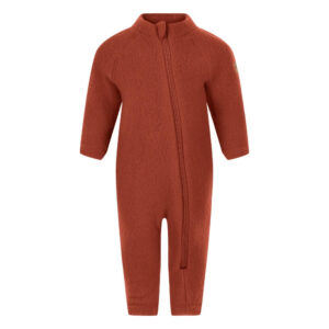 Mikk-Line - Køredragt Wool Baby Suit - Ginger Bread - 56