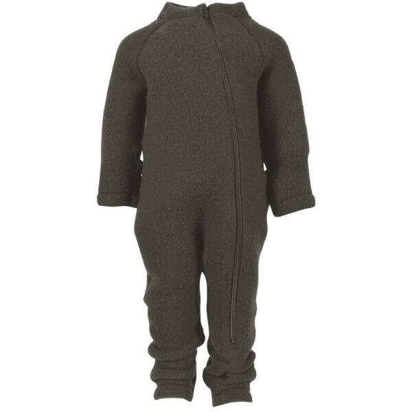 Mikk-Line - Køredragt Wool Baby Suit - Tarmac - 56