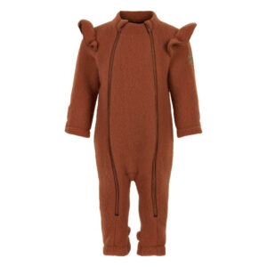 Mikk-Line - Køredragt Wool Double Zip Frill Suit - Ginger Bread - 62