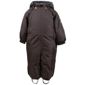 Mikk-Line - Nylon Baby Suit Solid Flyverdragt - Chocolate Brown - 74