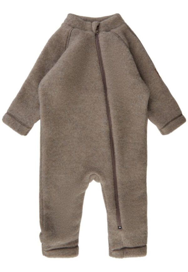 Mikk-Line - Wool Baby Suit - Melange Denver - 56