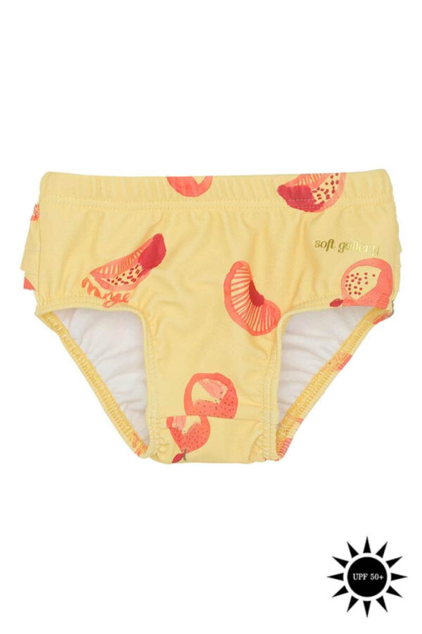 Soft Gallery - Badebukser Mina Swim Pants - Jojoba AOP Oranges - 62/3 mdr.