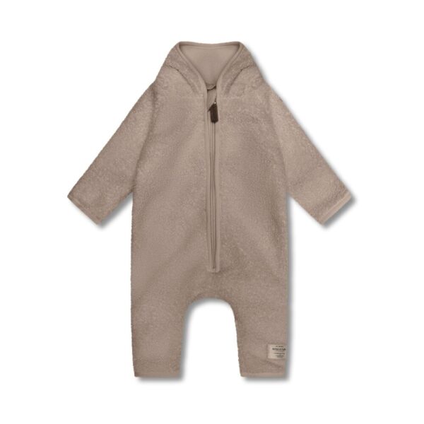 ADEL teddyfleece dragt - Grey brown - 74