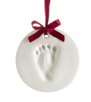 Baby aftryk ler | Juleornament | Pearhead