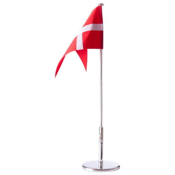 Bordflag - Kan graveres med navn - Forkromet - 40cm