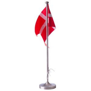 NOA Kids fortinnet bordflag m. dåbsfod - 38,5 cm - Kan graveres