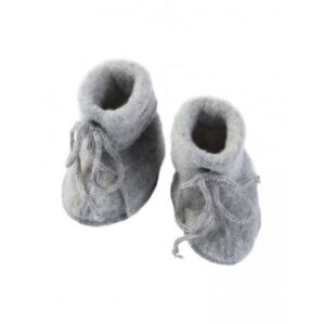 Futter Med Bindebånd I 100% Merino Uld Til Baby, Light Grey Mélange