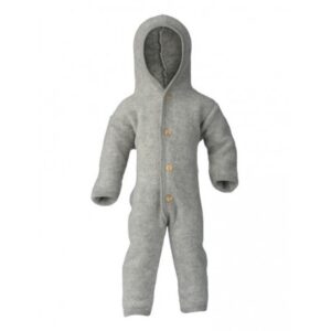 Heldragt I 100% Merino Uld Til Baby, Light Grey Mélange