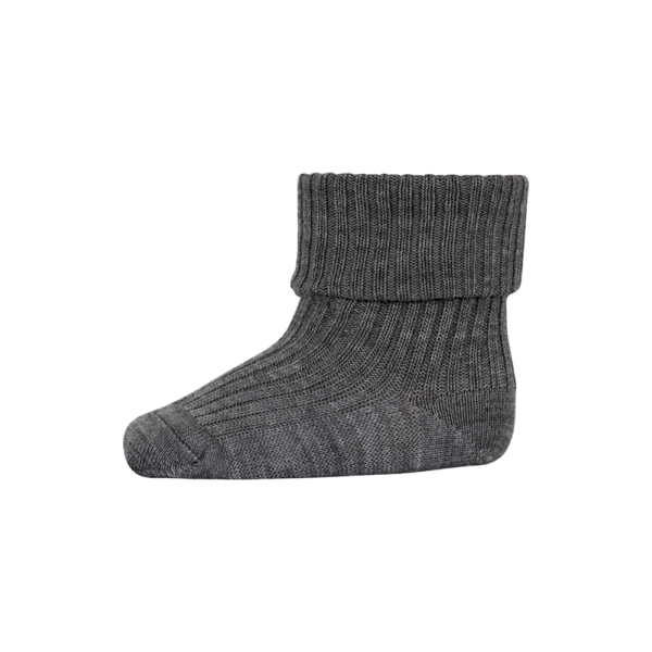 Hilde baby strømper - Grey Melange - 17/18