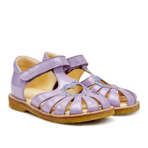 Hjertesandal med glitter hjerte - Lilac/Confetti Glitter - 27