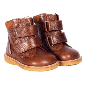 Begynder Tex Støvle Med Velcro - COGNAC - 23