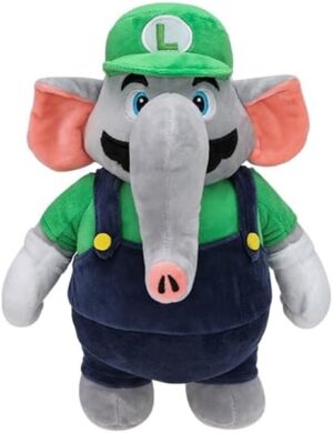 Nintendo - Super Mario - Wonder Elephant Luigi (Green) - Plush/Bamse 27cm